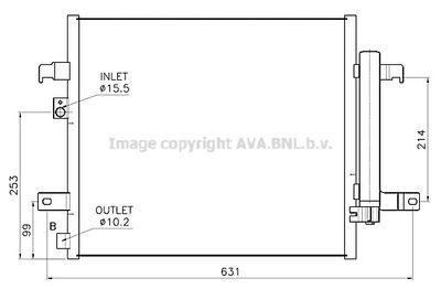 FT5488D AVA QUALITY COOLING Конденсатор, кондиционер