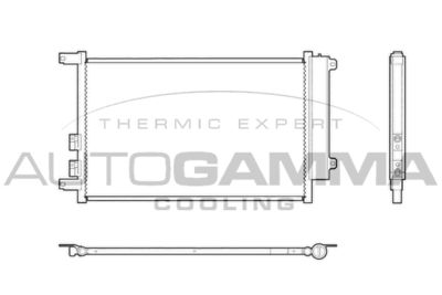 103327 AUTOGAMMA Конденсатор, кондиционер
