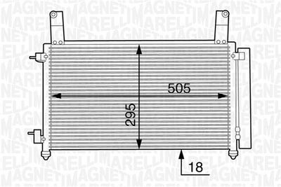 350203604000 MAGNETI MARELLI Конденсатор, кондиционер