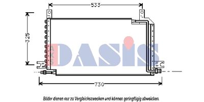 352010N AKS DASIS Конденсатор, кондиционер