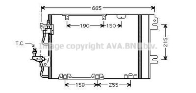 OL5384D AVA QUALITY COOLING Конденсатор, кондиционер