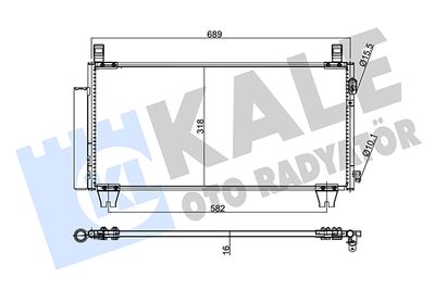 345825 KALE OTO RADYATÖR Конденсатор, кондиционер