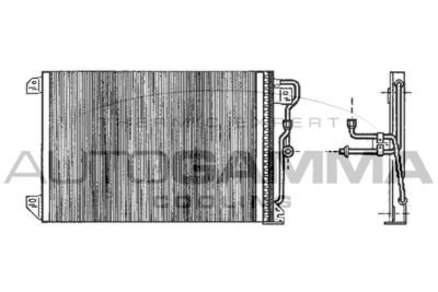 101754 AUTOGAMMA Конденсатор, кондиционер