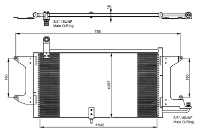 WG2160789 WILMINK GROUP Конденсатор, кондиционер