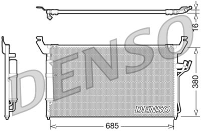 DCN46013 DENSO Конденсатор, кондиционер
