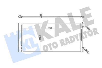 345575 KALE OTO RADYATÖR Конденсатор, кондиционер