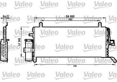 817050 VALEO Конденсатор, кондиционер