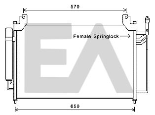 30C52044 EACLIMA Конденсатор, кондиционер