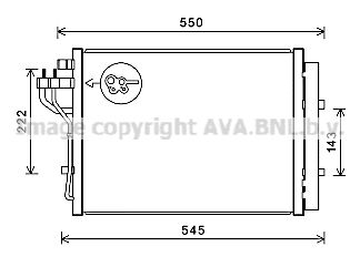 HY5445D AVA QUALITY COOLING Конденсатор, кондиционер