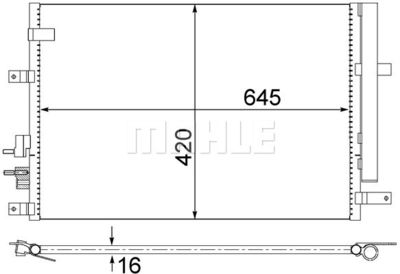 AC693000S MAHLE Конденсатор, кондиционер