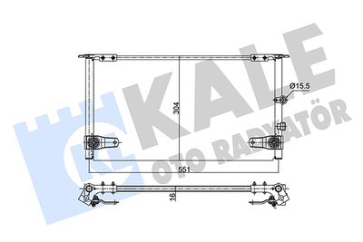 350690 KALE OTO RADYATÖR Конденсатор, кондиционер