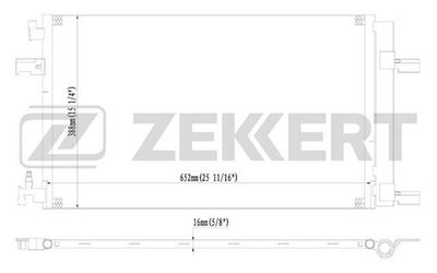 MK3066 ZEKKERT Конденсатор, кондиционер