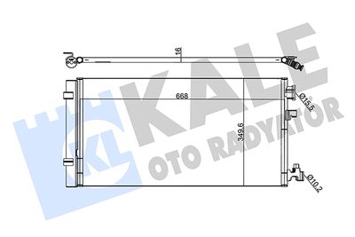 220800 KALE OTO RADYATÖR Конденсатор, кондиционер