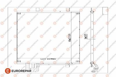 1610159980 EUROREPAR Конденсатор, кондиционер