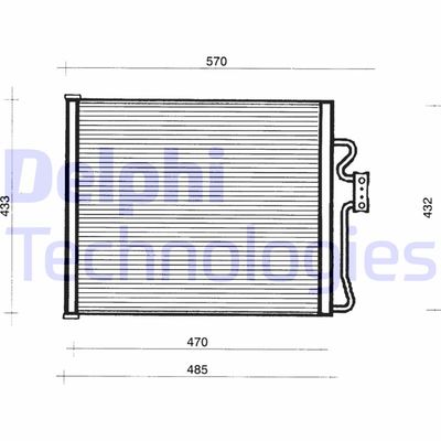 TSP0225155 DELPHI Конденсатор, кондиционер