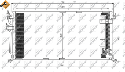 WG2160969 WILMINK GROUP Конденсатор, кондиционер