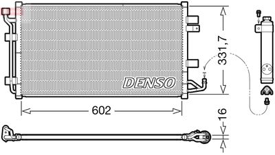 DCN46035 DENSO Конденсатор, кондиционер