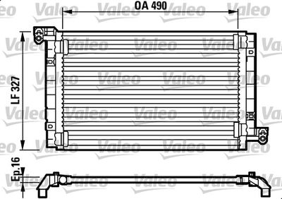 817384 VALEO Конденсатор, кондиционер