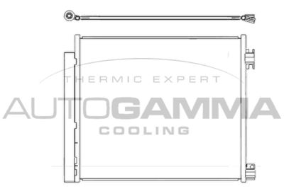 107629 AUTOGAMMA Конденсатор, кондиционер