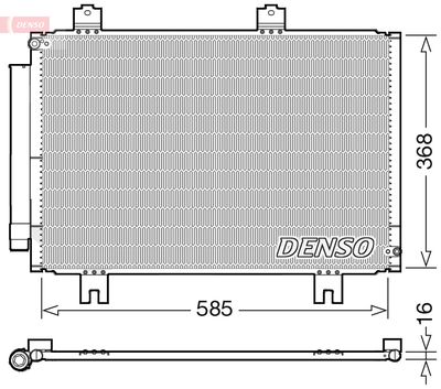 DCN40020 DENSO Конденсатор, кондиционер