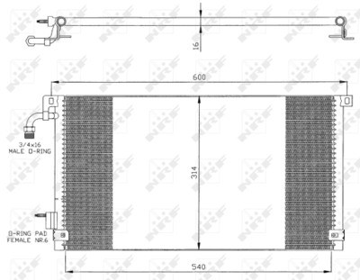 WG2160845 WILMINK GROUP Конденсатор, кондиционер