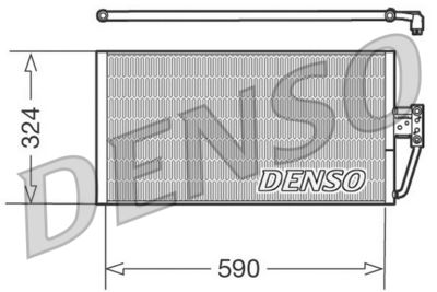 DCN05006 DENSO Конденсатор, кондиционер