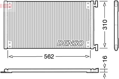 DCN09040 DENSO Конденсатор, кондиционер