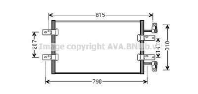 RTA5451 AVA QUALITY COOLING Конденсатор, кондиционер