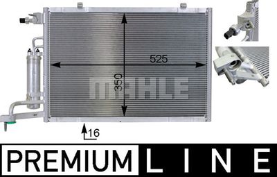 AC7000P MAHLE Конденсатор, кондиционер