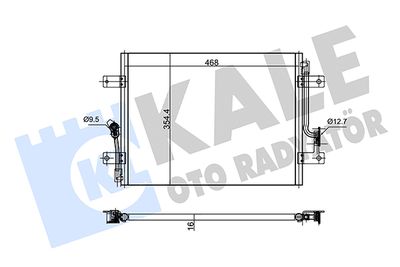 125900 KALE OTO RADYATÖR Конденсатор, кондиционер