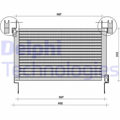 TSP0225006 DELPHI Конденсатор, кондиционер