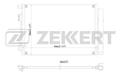 MK3023 ZEKKERT Конденсатор, кондиционер