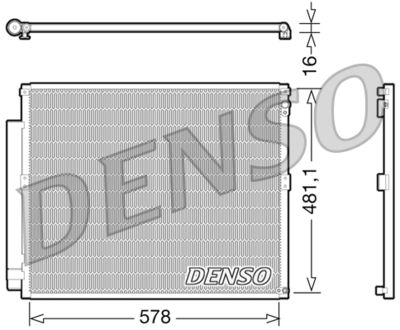 DCN50017 DENSO Конденсатор, кондиционер