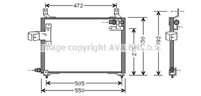 KA5006 AVA QUALITY COOLING Конденсатор, кондиционер