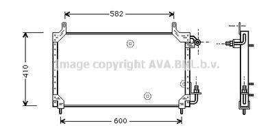 DW5006 AVA QUALITY COOLING Конденсатор, кондиционер