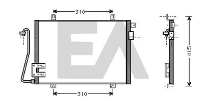 30C60015 EACLIMA Конденсатор, кондиционер