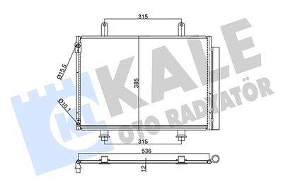 350640 KALE OTO RADYATÖR Конденсатор, кондиционер