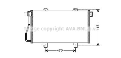 RTA5352 AVA QUALITY COOLING Конденсатор, кондиционер