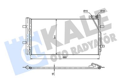 353085 KALE OTO RADYATÖR Конденсатор, кондиционер