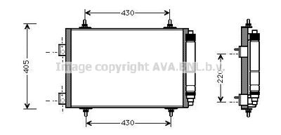 PEA5215D AVA QUALITY COOLING Конденсатор, кондиционер