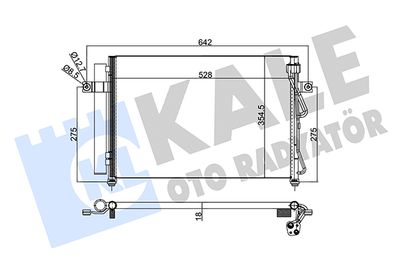 342975 KALE OTO RADYATÖR Конденсатор, кондиционер