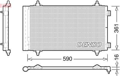 DCN21018 DENSO Конденсатор, кондиционер