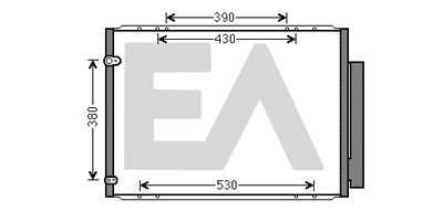 30C71067 EACLIMA Конденсатор, кондиционер