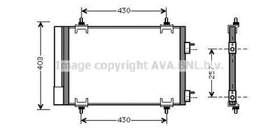 CNA5230D AVA QUALITY COOLING Конденсатор, кондиционер