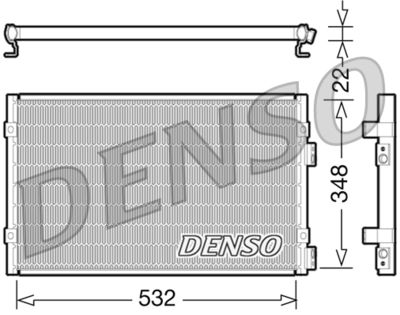 DCN06002 DENSO Конденсатор, кондиционер