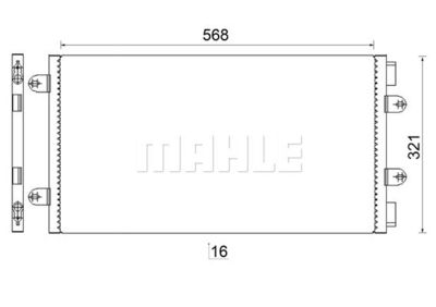 AC236000S MAHLE Конденсатор, кондиционер