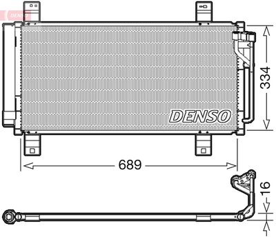 DCN44008 DENSO Конденсатор, кондиционер
