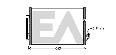 30C18041 EACLIMA Конденсатор, кондиционер