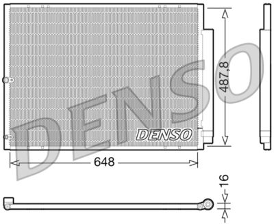 DCN51001 DENSO Конденсатор, кондиционер