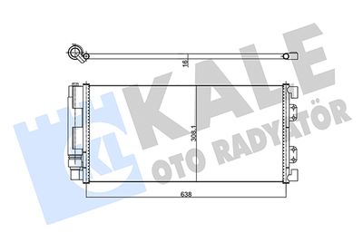 343195 KALE OTO RADYATÖR Конденсатор, кондиционер